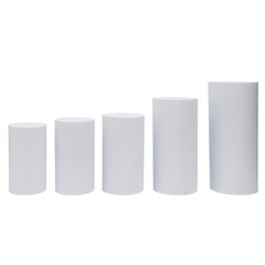 Metal Cylinder Pedestal Stand Backdrop Columns Birthday Dessert Display Table