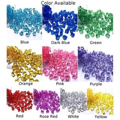 200*Acrylic Stones Highly Transparent Plastic Gems Colorful Fish Tank Decoration