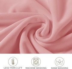 6 Pack Dusty Pink Spandex Folding Chair Covers in Stretch Washable Fabric