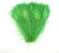10-12Inch Dyeing Peacock Feathers Bleached Plume Wedding Table Centerpiece Pack