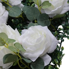24″ X 16″ Artificial flower panels Floral Backdrop Silk Rose Wall Home Decor