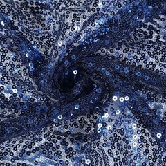 Extra Wide NAVY BLUE Premium Sequined Chair Sashes Wedding Events Decorations