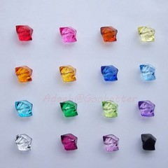 20*27mm Crystal Plastic Gem Stone Ice Rocks Table Scatter Vase Fish Tank Decor