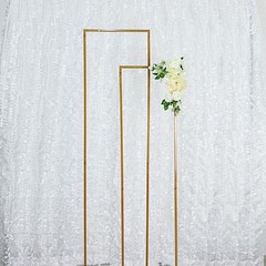 8 ft x 8 ft WHITE Leaf Petal Taffeta Backdrop Drape CURTAIN Panel Party