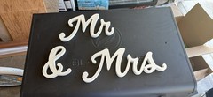 Mr And Mrs Wooden Signs