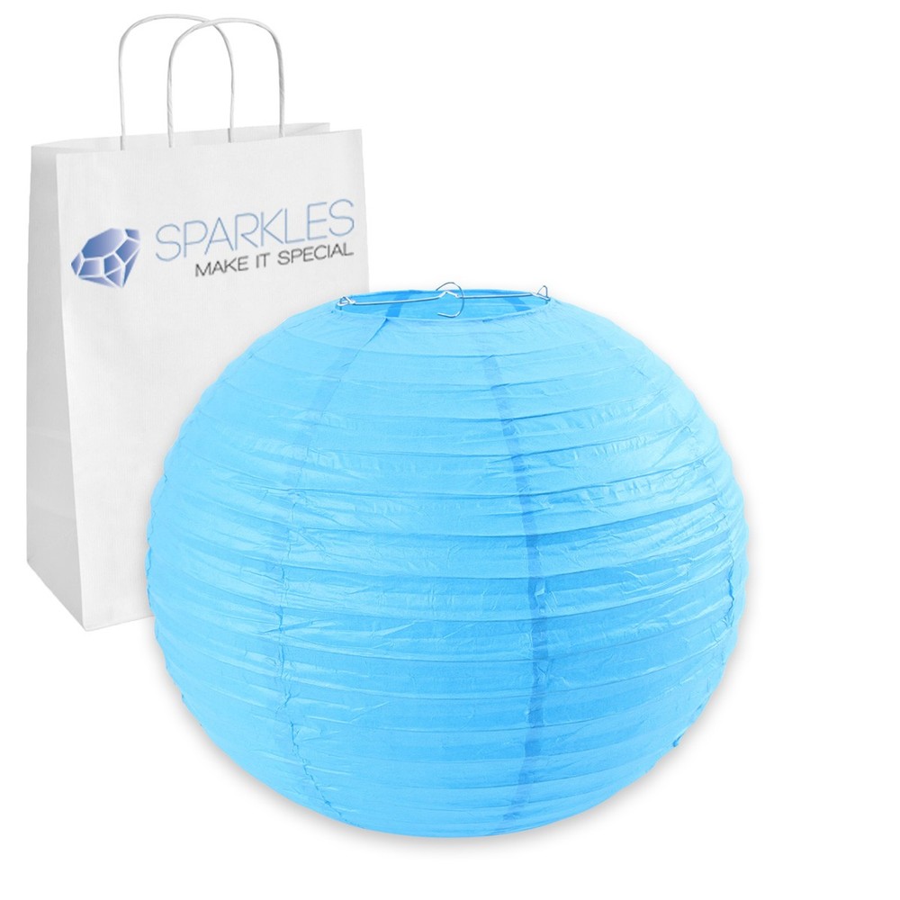 5 pcs 16″ inch Chinese Paper Lantern – Turquoise – Wedding Party Event gb