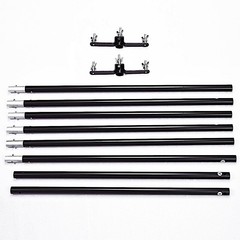 10 feet Black Double Cross Bars Mounting Hardware BACKDROP STAND KIT Wedding