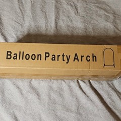 Gold Metal Arch Balloon Party Backdrop Stand, Wedding, 4ft x 7.2 ft