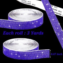 Self Adhesive Crystal Rhinestone Strips Diamond Ribbon Bling Gemstone Sticker…