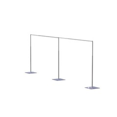 vivStruct ADJUSTABLE BACKDROP KIT 8FT TALL x 20FT- 50FT WIDE PIPE WITHOUT DRAPE