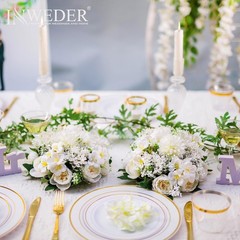Flower Balls Centerpieces for Tables: 4 PCS White Flowers for Centerpieces Fl…