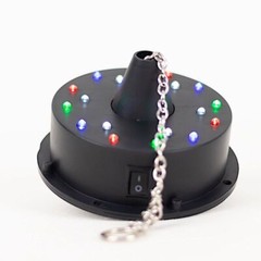 Black Heavy Duty DISCO BALL Rotating Motor 18 LED Lights Party Events Supplies