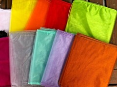 Lot of 10 Organza Sheer Chair Sashes/Runners/Ribbons/Bows for Party Brand New