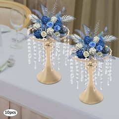 10PCS Flower Stands, 10.23″ Tall Crystal?Flower Stand, Flower Arrangement Stand