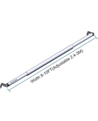 Double Layer Adjustable Crossbar and Hangers for use with Pipe and Drape Kit,…