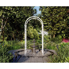 39″L X 23″W X 81″H Athens Vinyl Arbor, White, VA68111