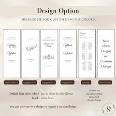 Custom Lace Wedding Welcome Sign, Sheer Tulle Boho Ceremony Banner