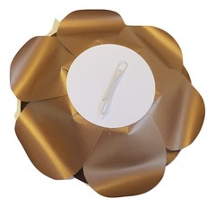 Decor In The Box – Gold Handmade Paper Flower 8 inch Fully Assembled 