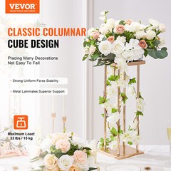 VEVOR 4PCS Column Wedding Flower Stand Cylindrical Display Rack 23.6inch Metal