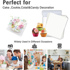 Edible Wafer Sheets, A4 Size, 25Pcs, 8.5 X 11 Inches | Food Grade, Printable for
