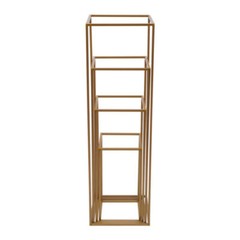 Gold Metal Flower Stand Rectangular Rack For Wedding Table Centerpieces Decor ??