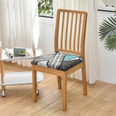 1/4/6pcs Stretch Chair Seat Covers for Dining Room Printed Chair Slipcover Home