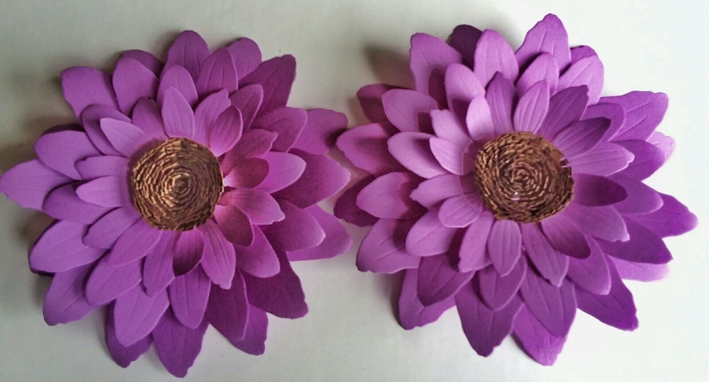 Paper Flower Wedding Party Nursery Wall Decor Shower Fuchsia Sunflower 2 Pieces