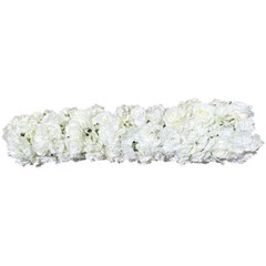 1m Artificial Rose Silk Flower Row Arrangement Wedding Arch Backdrop Wall Decor