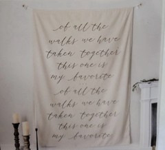 Style Me Pretty Wedding Backdrop NEW “of All The Walks We Have Taken Together..”