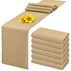 5 NATURAL Burlap Jute Hessian Table Runner Rustic Wedding Event Home Decoration