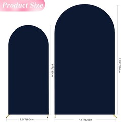 Double-Sided Arch Cover Set – Navy Blue, 2 Pieces