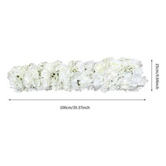 1m Artificial Rose Silk Flower Row Arrangement Wedding Arch Backdrop Wall Decor