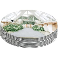 12 Pack Acrylic Round Mirrors for Table, 10″ Round Mirrors for Centerpieces C…