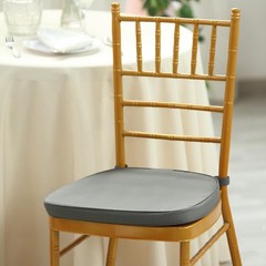 Charcoal Grey POLYESTER CUSHION for CHIAVARI CHAIR Wedding Ceremony Decoration