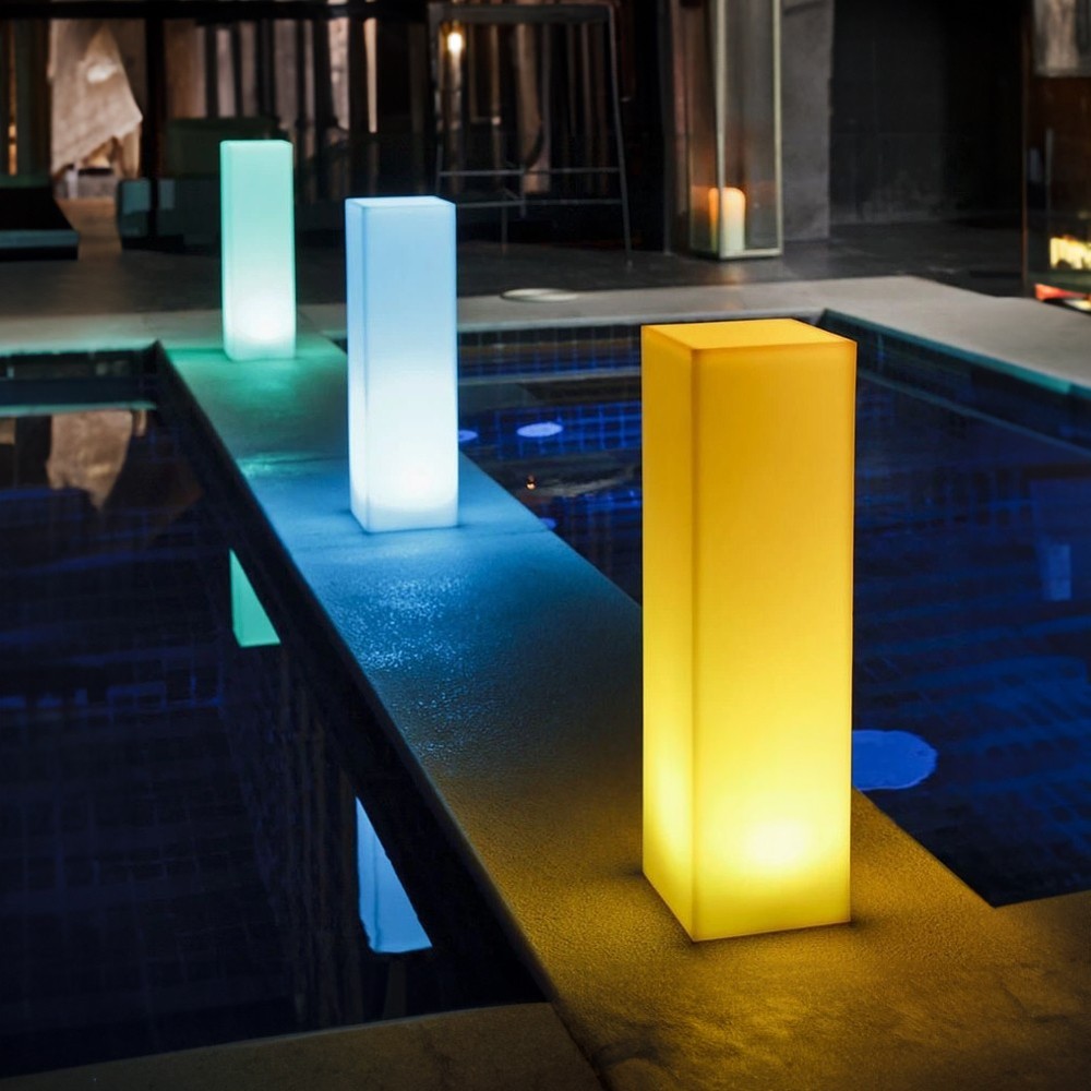 LED Color Square Light Pillar – Party Glowing Post/Decor/Path Lights – (31.5″)
