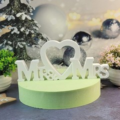 Handmade Love Sign Stand Ornament Silicone Mold for Wedding Decors
