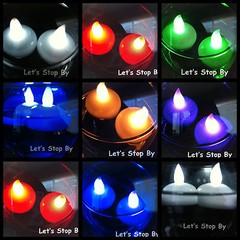 12 LED Floating Flickering Tea Candle Waterproof Wedding Party Floral Decoration