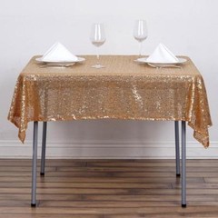 Sequins Table Overlay 54 x 54 inch Sparkly Tablecloth 3 Colors Wedding Cake SALE