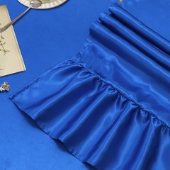 2 Pack Satin Table Runner 12 x 72 Inch Ruffle Table 12″x72″ Royal Blue