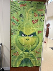 Vohado Merry Christmas Door Cover Green Christmas Decoration Winter Birthday …
