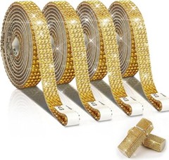 Golden Rose centerpiece embellished with satin and rhinestone ribbon…you pick co
