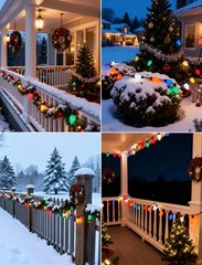 C7 LED Christmas Lights 25Ft Multicolor Christmas String Lights Outdoor with …
