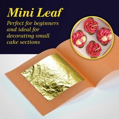 Barnabas Edible Gold Leaf 24K – Cake Decorations, Loose Gold Leaf Sheets for …