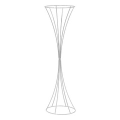 3Pcs Modern Silver Metal Flower Stand for Wedding Table Centerpieces Decor