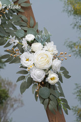 Faux Arch Flower Swag Set of 2 for Wedding Welcome Signs Floral Swag Wedding Rec