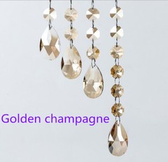10Pcs Colorful Teardrop 38mm Chandelier Crystal Prisms Wedding Decor SunCatcher