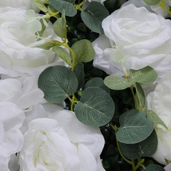 6Pcs Artificial Flower Wall Backdrop Faux Flower Panels for Wedding Home Decor