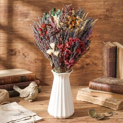 8 Pa Lar Size Boho Dried Flower Bouquet 15-17 Inch Wedding