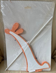 Vintage 1979 Beistle Parasol Paper Peach Apricot Shower Umbrella Honeycomb