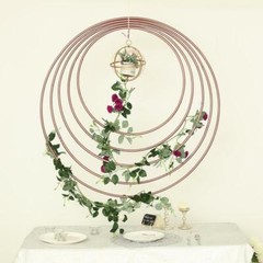 24-Inch wide Metal Round Hoop Hanging Wreath Ring Wedding Party Decorations Sale